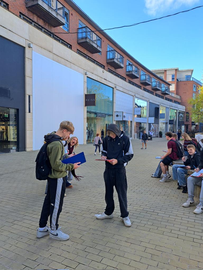 LearnWithMCS's tweet image. The Geography Year 11s have been investigating retail inequality in Bristol city centre today