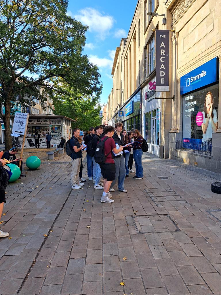 LearnWithMCS's tweet image. The Geography Year 11s have been investigating retail inequality in Bristol city centre today