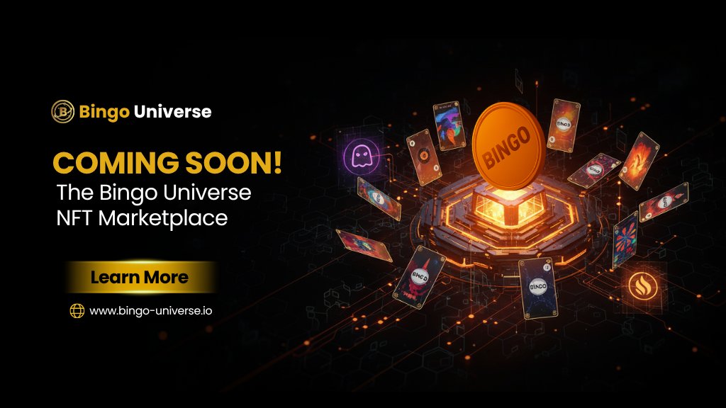 Something exciting is in the works, the Bingo Universe NFT Marketplace is almost here! Soon, you’ll be able to mint, trade, and collect exclusive Bingo-themed NFTs, from in-game assets to rare collectibles. 

Powered by Solana, it’s designed for smooth, secure, and truly yours
