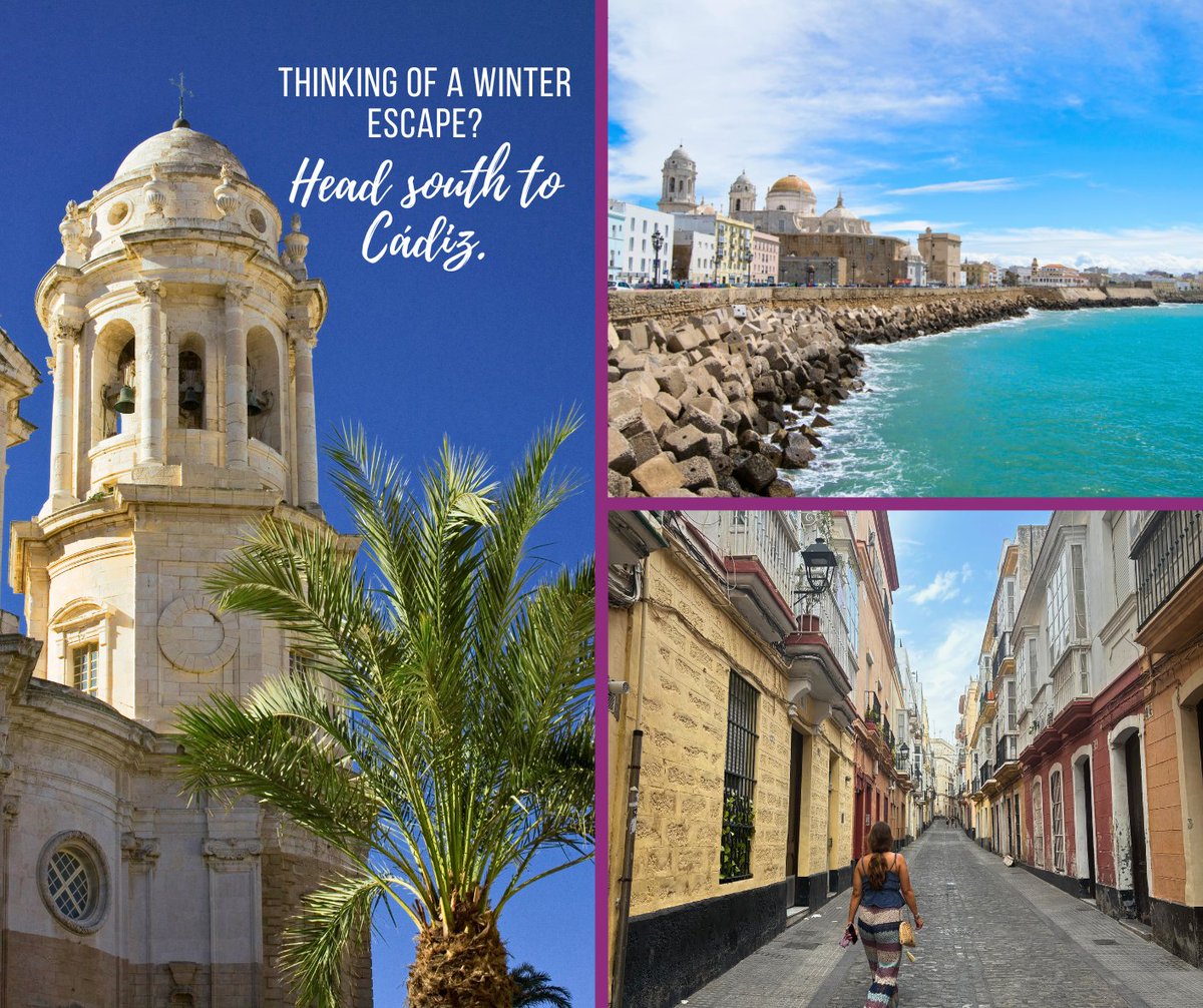 ✨ Craving a winter escape? Head south to Cádiz -where history, sunshine &amp; sea meet! ☀️🌊 Getting there’s a breeze with your Emovis Tag. 🚗💨

Stroll La Caleta Beach, climb Cádiz Cathedral, explore the Roman Theatre, and taste seafood at Mercado Central. 🏖️⛪

#EmovisTag #Cádiz