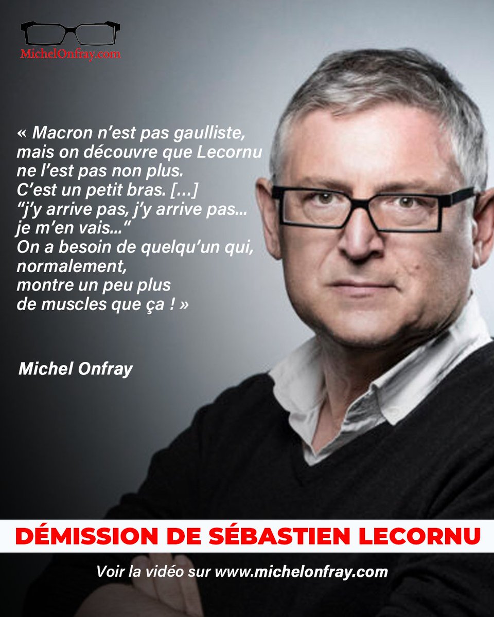 #Premierministre  : Michel Onfray réagit à la démission de Sébastien #Lecornu 

REGARDEZ ▶️ michelonfray.com/questions-repo…
