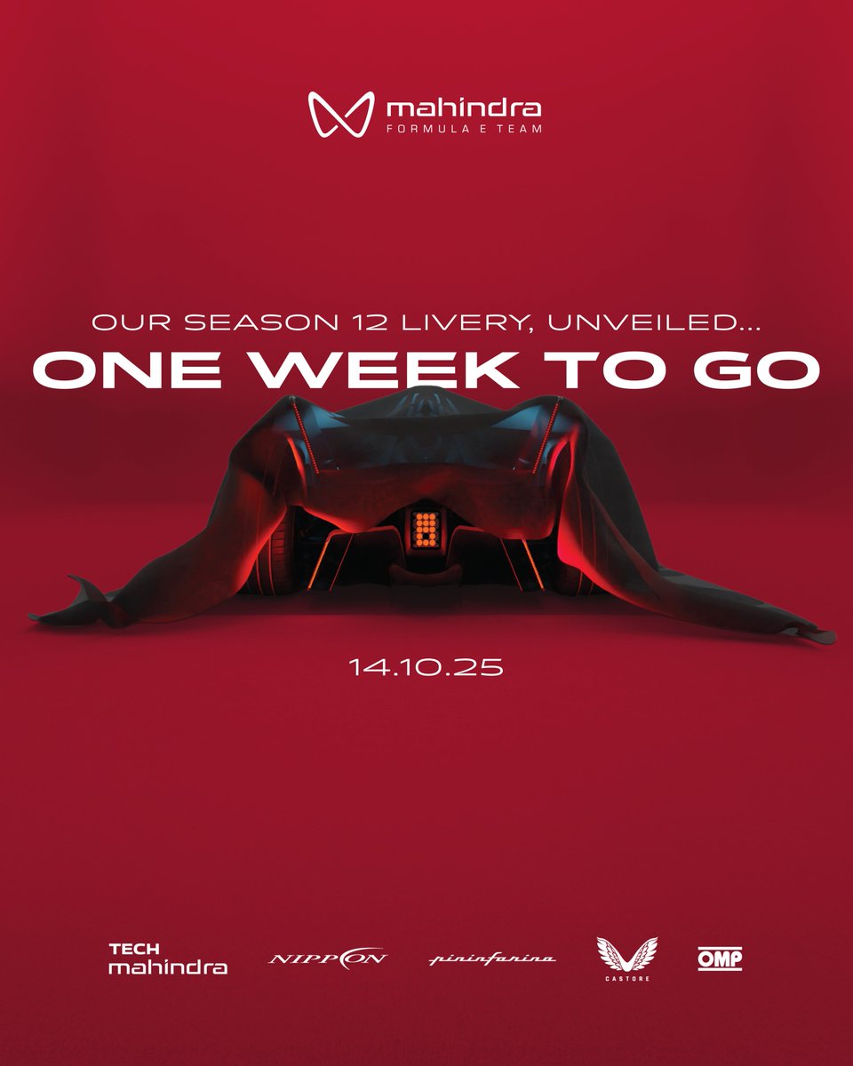 MahindraRacing's tweet image. All will be revealed...😉

#Mahindra #TogetherWeRise #FormulaE