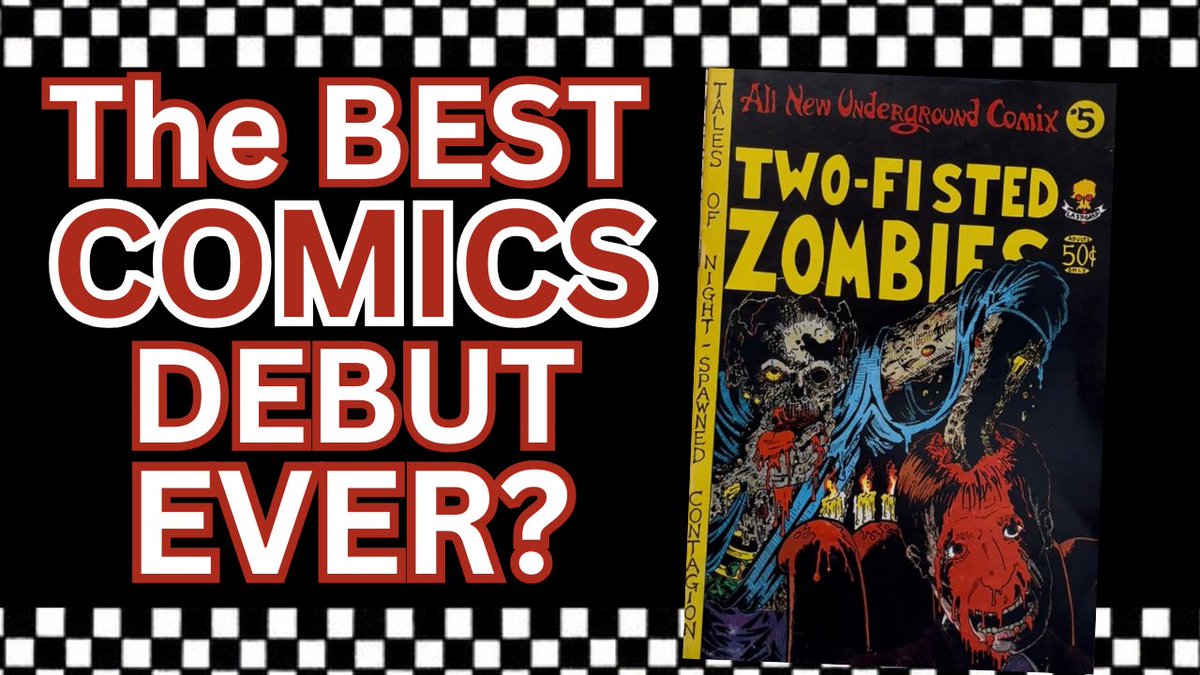 Today’s video is about what I think is the BEST COMICS DEBUT EVER for an artist? 

Rick Veitch’s Two-Fisted Zombies is an underground comix classic! 

Check out my video:
youtu.be/7ydN1h0Nbaw?si…