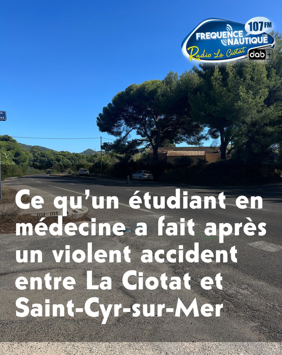 Scène inattendue après le choc…
Ce qu’un étudiant en médecine a fait après un violent accident entre La Ciotat et Saint-Cyr-sur-Mer
➡️ frequencenautique.com/article/2278-c…