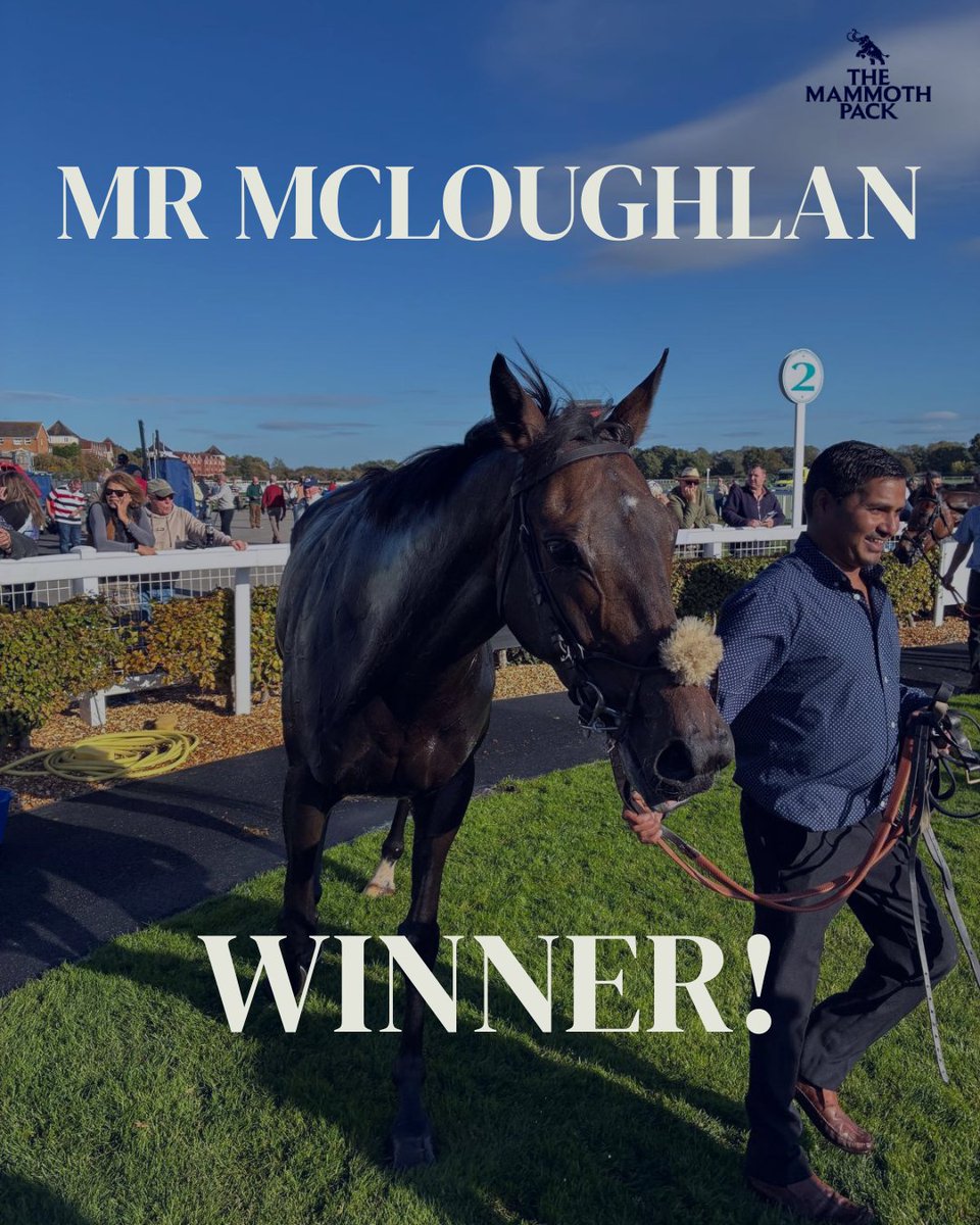 themammothpack's tweet photo. Mr McLoughlan! π₯ππ½
What a performance that was! He improved again following his win at Worcester last month. π
Congratulations to all our owners on a great result. Excited to see what's next...
@JackJonesRacing @stratfordraces
#racingsyndicate https://t.co/zlDjF1Un6x