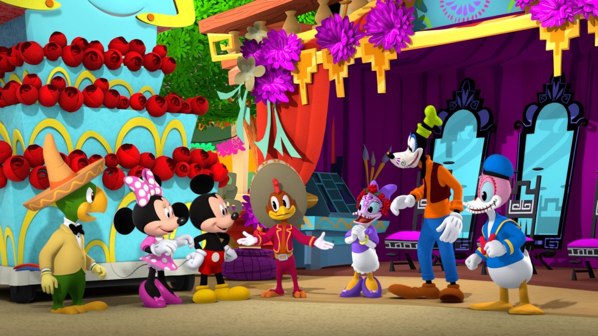 Disney_Wiki's tweet photo. Today marks the 2nd anniversary of the #MickeyMouseFunhouse episode, "Día de los Muertos", written by Kathleen Sarnelli Kapukchyan, storyboarded by Tom Morgan and directed by Matthew O'Callaghan.
The gang celebrates Día de los Muertos in Mexico City. https://t.co/jsf5HwLGxw