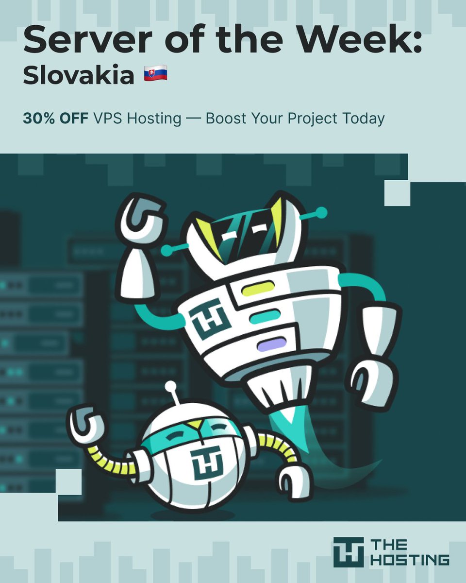 the_hosting_'s tweet photo. 🔔 Server of the Week — Slovakia: 30% OFF 

https://t.co/rzwep8okre presents the new Server of the Week — Slovakia.

🇸🇰 It’s more than just a beautiful spot on the map — Slovakia is a country known for its high standards of security and reliability. Our servers are located in a modern data center, ensuring the stable performance of your project and maximum data protection.

Only this week, get 30% OFF your virtual server rental in this location! You can order a fast and reliable VPS/VDS in Slovakia at a special price until October 13, 23:59 (UTC+3).

🎁 Use promo code THE-SK30 in the Cart after selecting your preferred plan and billing period.

Manage your server effortlessly and experience all the advantages of VPS hosting from https://t.co/rzwep8okre — https://t.co/gWfS8iA3mG