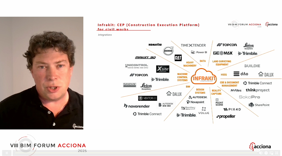 qbimgest's tweet photo. #BIMForum @ACCIONA. La jornada de la mañana nos ha dejado temas muy potentes como:
🧱 @José Manuel Saa, presentó Infrakit su Plataforma de Ejecución en Construcción, que digitaliza la obra civil integrando modelos BIM, datos geoespaciales y control en tiempo real.
🏙️ @Jackelyn Gonçalves, desarrolló @Architectures, y cómo la arquitectura se convierte también en arquitectura de datos, integrando BIM, sostenibilidad y trazabilidad digital para anticipar el ciclo de vida del edificio.
⚡ @Jon Bárbara Medel mostró HERMES una innovadora solución para el rutado eléctrico en entornos BIM, mejorando la coordinación y la eficiencia energética mediante automatización e inteligencia del modelo.
🌍 Tres ejemplos que reflejan la madurez digital de ACCIONA y su compromiso con la innovación aplicada y la cultura colaborativa.
💡 El espíritu del BIM Forum ACCIONA conecta directamente con el @Berrilan Basque Tech Summit #BBTS25 (24-25 de octubre, Donostia – San Sebastián), ambos con una misma filosofía: compartir conocimiento, innovar y construir juntos el futuro digital del sector AECO.
👉 Inscripciones: https://t.co/VejEBHgchy
#BIMForumAcciona #EcosistemaBerrilan #BBTS25 #OpenBIM #DigitalTransformation #BerrilanBasqueTechSummit #Gestproject #BIMChannel #SocialTek #butic