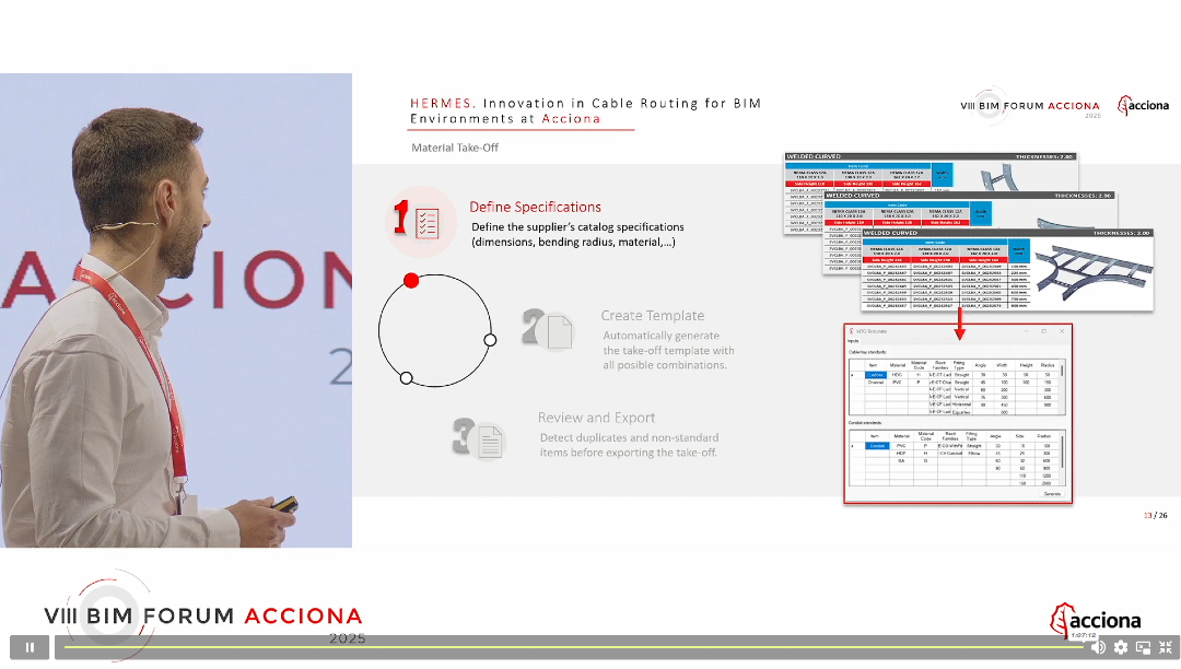 qbimgest's tweet photo. #BIMForum @ACCIONA. La jornada de la mañana nos ha dejado temas muy potentes como:
🧱 @José Manuel Saa, presentó Infrakit su Plataforma de Ejecución en Construcción, que digitaliza la obra civil integrando modelos BIM, datos geoespaciales y control en tiempo real.
🏙️ @Jackelyn Gonçalves, desarrolló @Architectures, y cómo la arquitectura se convierte también en arquitectura de datos, integrando BIM, sostenibilidad y trazabilidad digital para anticipar el ciclo de vida del edificio.
⚡ @Jon Bárbara Medel mostró HERMES una innovadora solución para el rutado eléctrico en entornos BIM, mejorando la coordinación y la eficiencia energética mediante automatización e inteligencia del modelo.
🌍 Tres ejemplos que reflejan la madurez digital de ACCIONA y su compromiso con la innovación aplicada y la cultura colaborativa.
💡 El espíritu del BIM Forum ACCIONA conecta directamente con el @Berrilan Basque Tech Summit #BBTS25 (24-25 de octubre, Donostia – San Sebastián), ambos con una misma filosofía: compartir conocimiento, innovar y construir juntos el futuro digital del sector AECO.
👉 Inscripciones: https://t.co/VejEBHgchy
#BIMForumAcciona #EcosistemaBerrilan #BBTS25 #OpenBIM #DigitalTransformation #BerrilanBasqueTechSummit #Gestproject #BIMChannel #SocialTek #butic