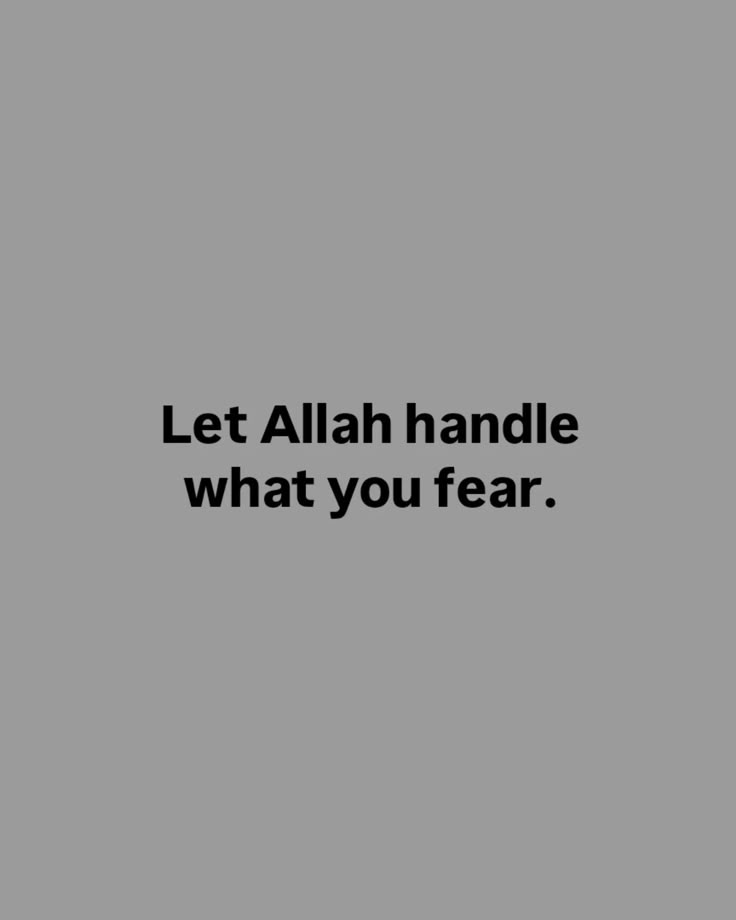 Al__Quraan's tweet image. Let Allah handle what you fear.