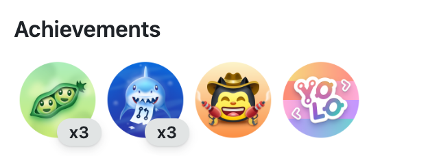 if these aren't your main github achievements you're ngmi