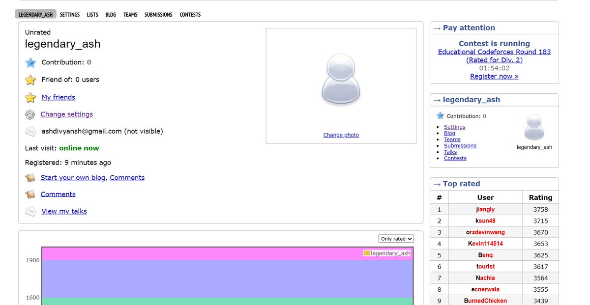 ashdev_me's tweet image. Bored enough to start my CP journey. Let&apos;s see how long I survive.