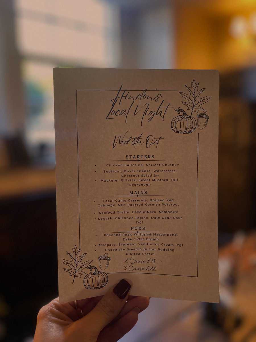 LambHindon's tweet image. Time to book your table for Locals Night this Wednesday 🍂🍽️🍻

Give us a call or head to our website to get booked in 📲

#localsnight #autumnmenu #youngspubs #pubwithrooms #wiltshire #countryside