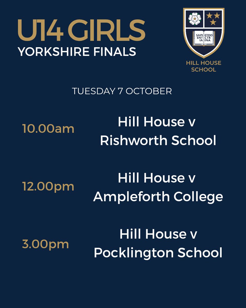 Best of luck to our U14 Girls competing in the Hockey Yorkshire Finals tomorrow! #TogetherWeCan  #DoncasterisGreat