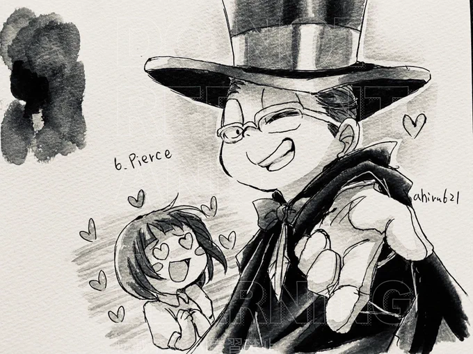 6. Pierce 突き刺す、貫通する
#Inktober2025
#demoniktober 