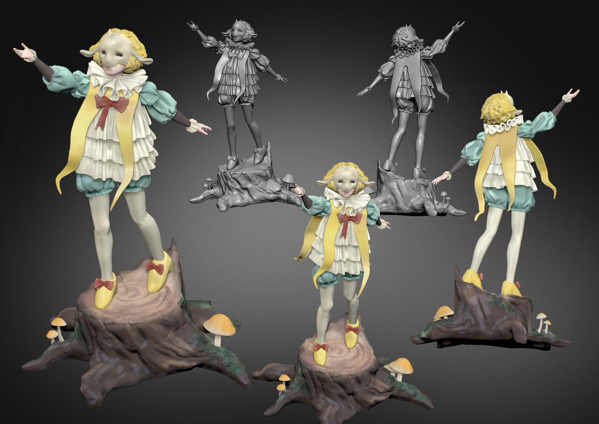 Here is the Clemmié figure I tried to sculpt, but still a lot can be improved...&gt;&lt;

#Meadowlark #yaelokre