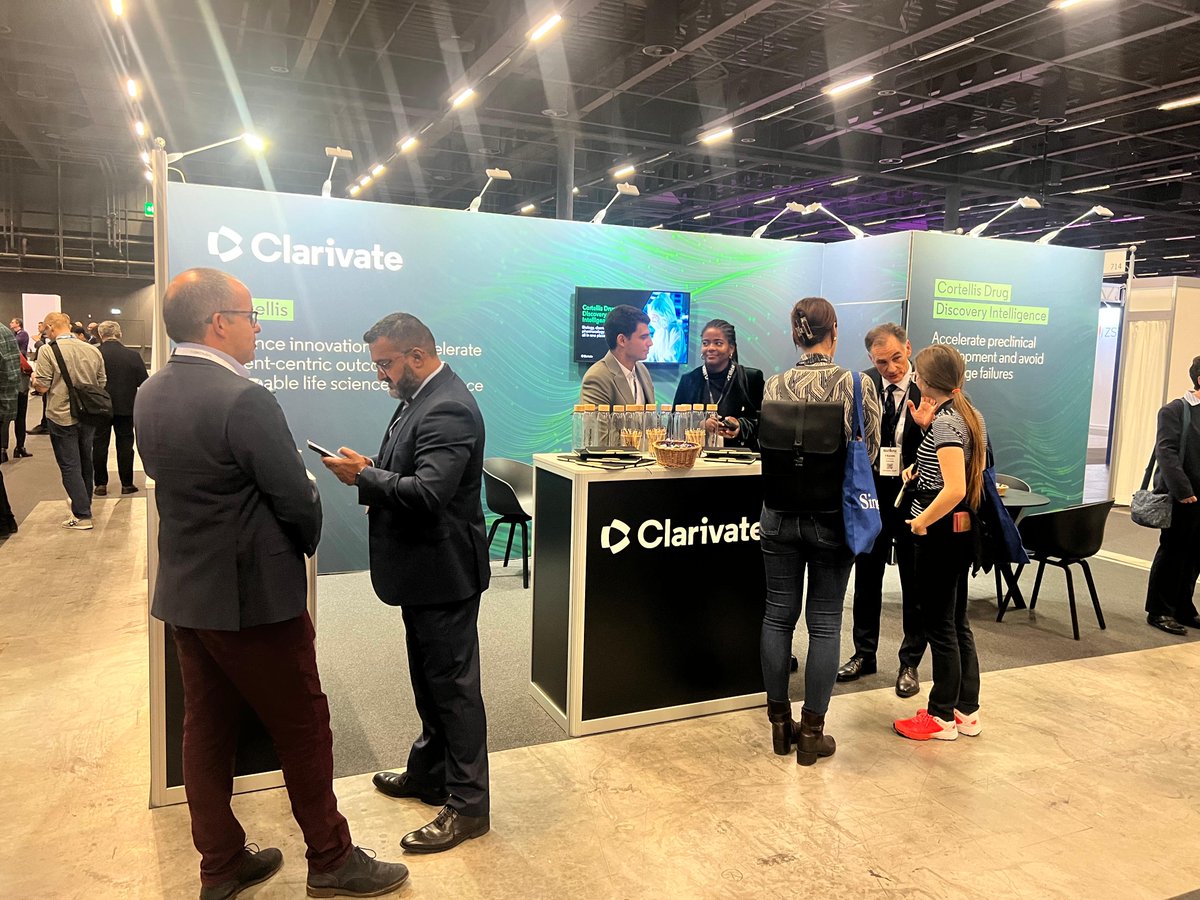 ClarivateHealth's tweet image. Clarivate is live at #BioTechXEurope! Visit us at Messe Basel, Hall 1.2, Booth 721. Discover how data &amp;amp; analytics speed innovation. Meet our expert team until Oct 8!