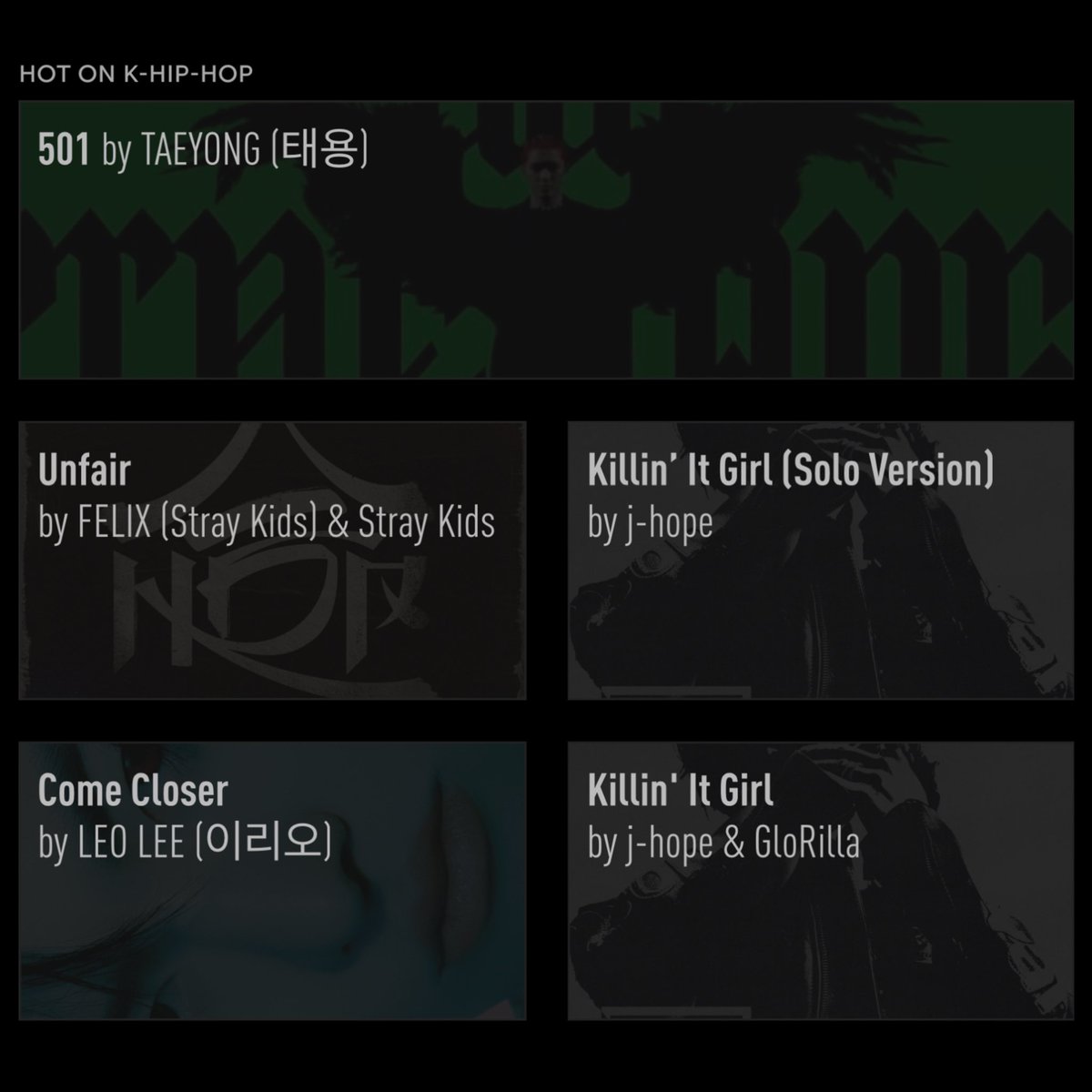 #GeniusCharts | #TAEYONG (<a href="/NCTsmtown/">NCT</a>) returns to #1 on the daily K-Hip-Hop chart in Genius Korea with “501”! 

It becomes his seventh #1 on this chart and fourth #1 with a solo track!