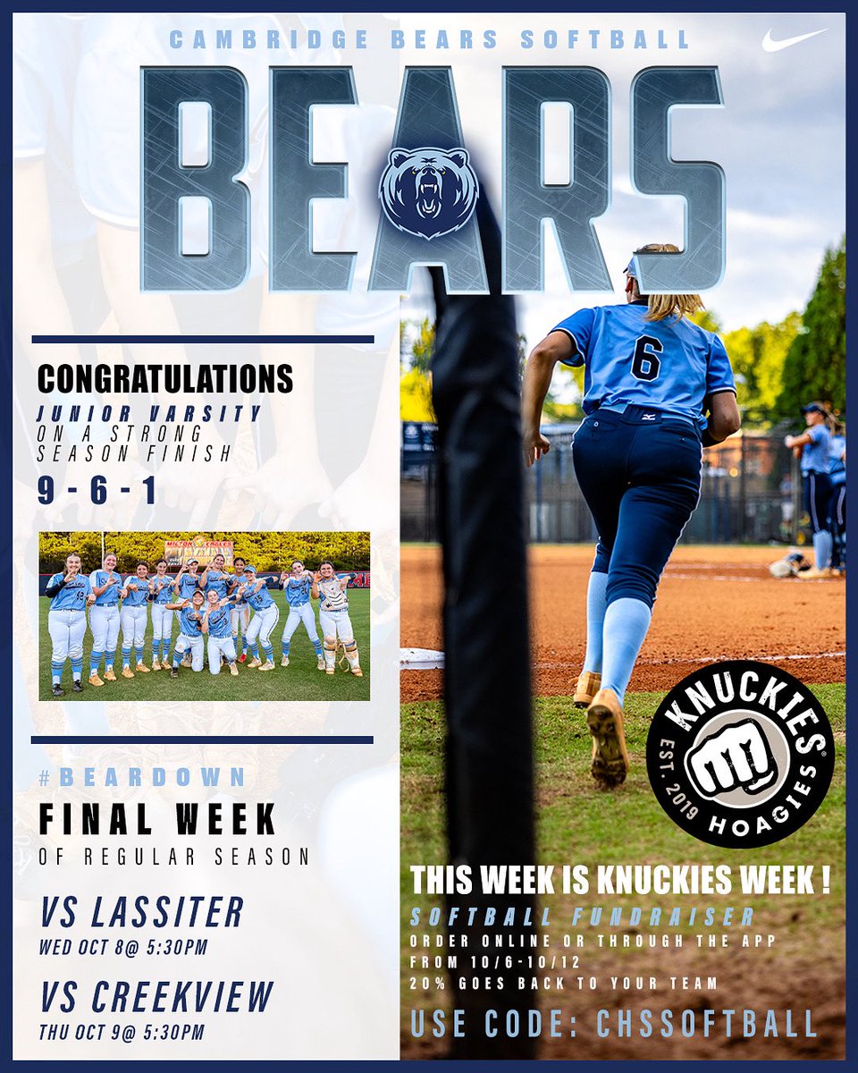 Cambridge Lady Bears Softball tweet media