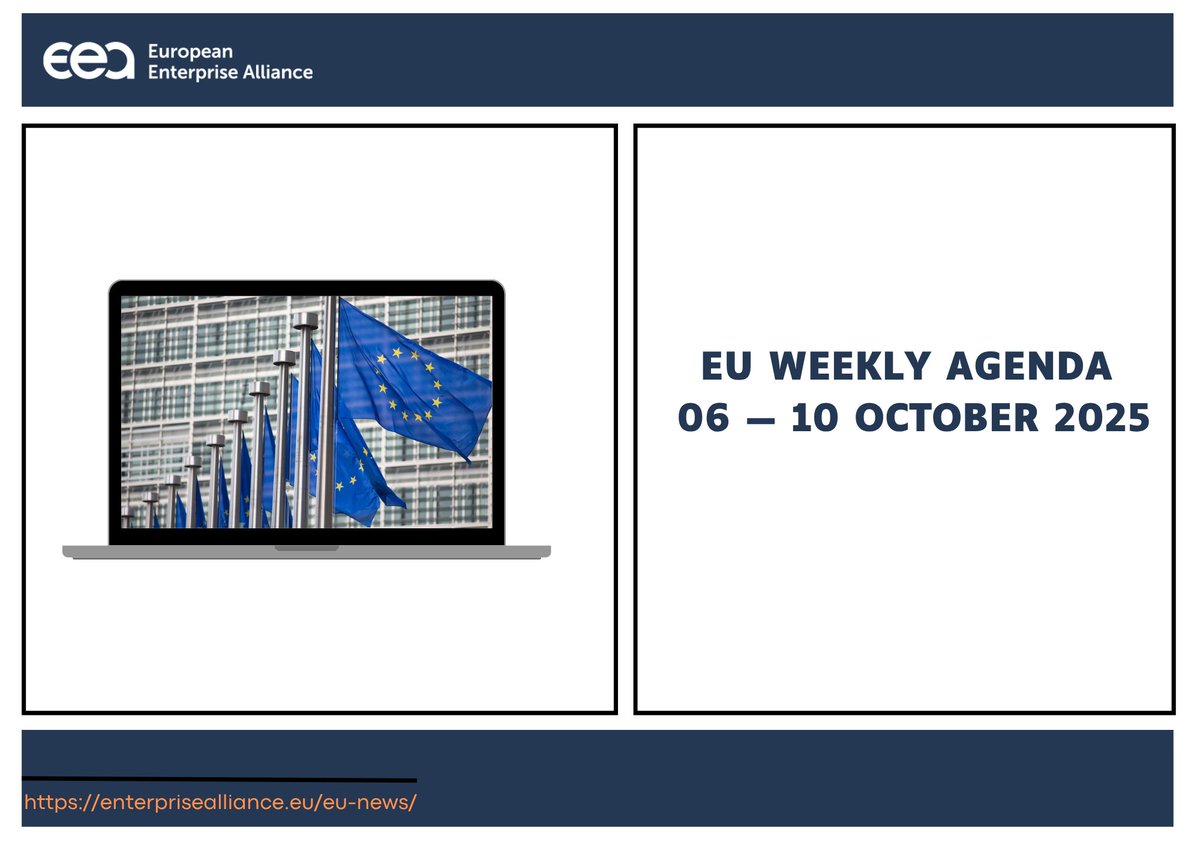 EEA_Brussels's tweet photo. 🇪🇺 EU week (6–10 Oct 2025)
Mon: #EPlenary opens in Strasbourg.
Tue: “This is Europe” debate 🇱🇺.
Wed: EP on airspace breaches.
Thu: #GlobalGateway & mental health.
Fri: #TallinnDigitalSummit & #RigaConference.
Full agenda 👉https://t.co/tJRTcH6cjU https://t.co/Euo5h25a6G
