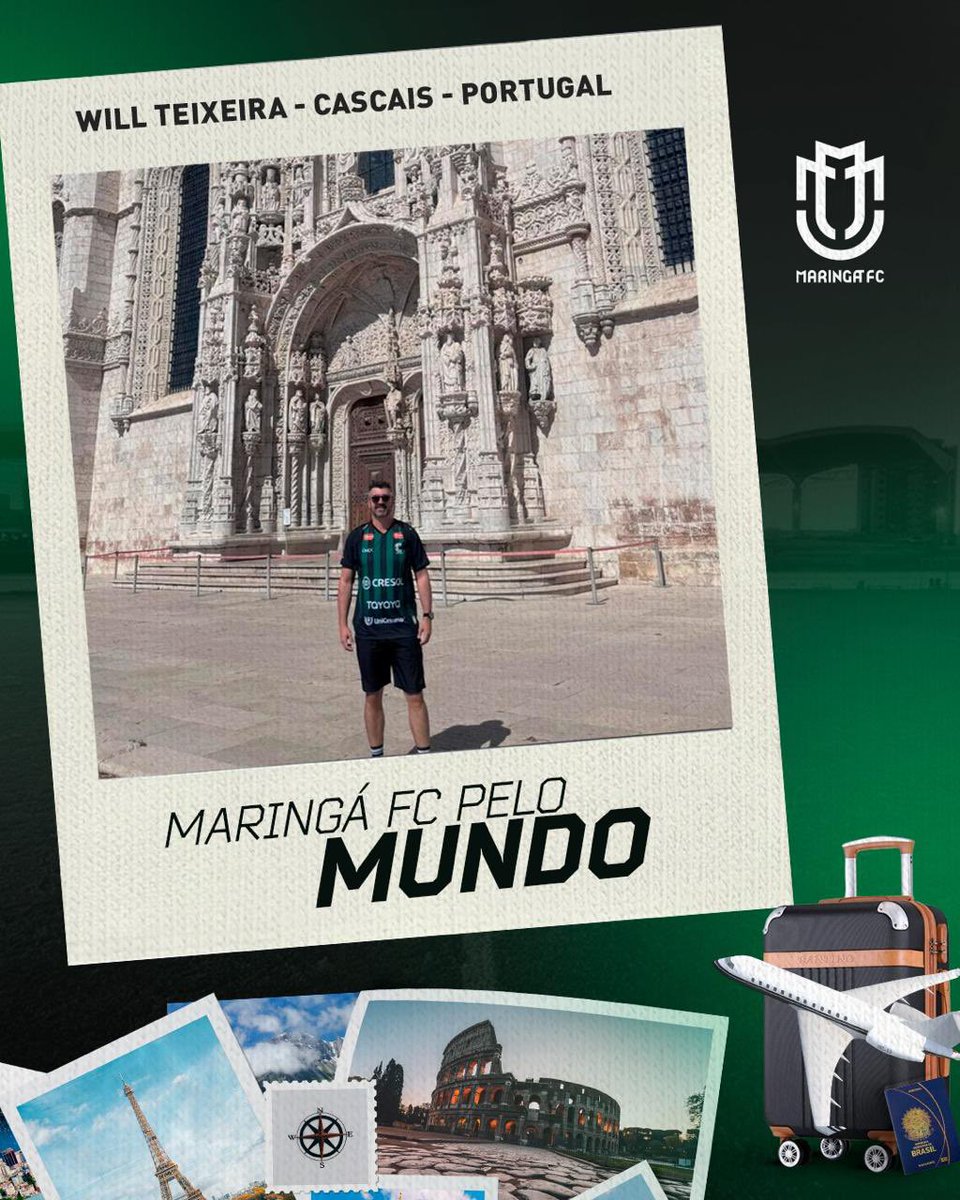 maringafc's tweet image. MARINGÁ PELO MUNDO! 🌍😍

Will Teixeira, um dos nossos acionistas, levou o #MantoMaringaense até Cascais, em Portugal na suas férias! ✅

São as NOSSAS cores pelo MUNDO! 🖤🤍💚

#maringafc #maringa #mfc #futebol #tricolor #brasileiro #sériec #mfcstore #mantomaringaense…