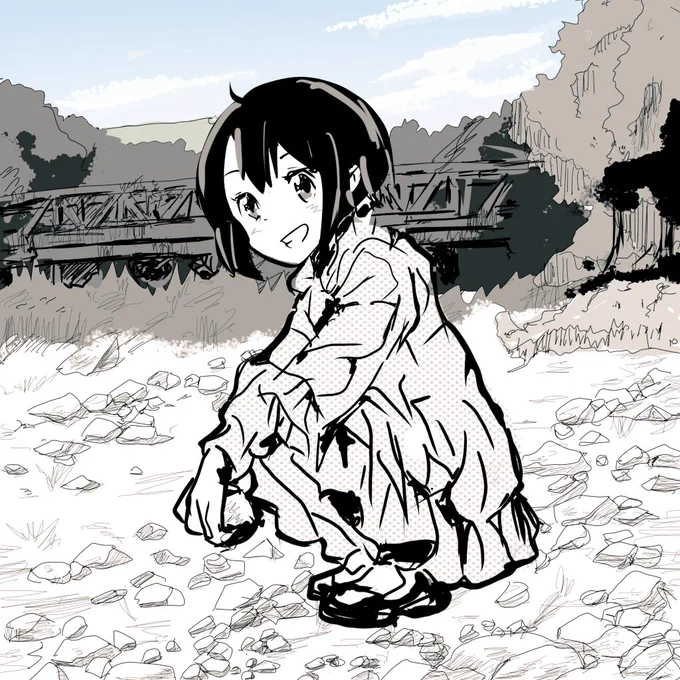 「石拾い」