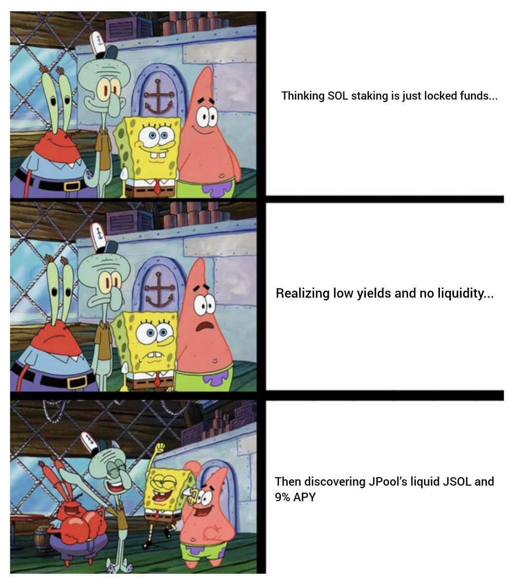 arsyaark's tweet image. @JPoolSolana  revolutionizing SOL staking! Liquid JSOL, 9% APY, and DeFi yields on top—unlocking the power of my SOL!  💪 
#JPool #Solana #DeFi #Staking
