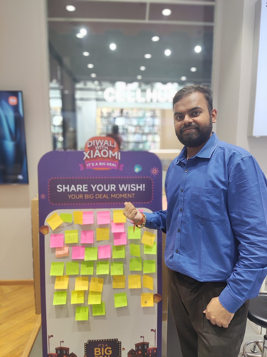 vivekdwivedi99's tweet photo. ✨ Diwali with Xiaomi – It’s a Big Deal! ✨
I’ve already made my Diwali wish with Xiaomi!
If you’re in Mumbai, drop by Mi Home Seawoods and make yours too. 🎁💫
#DiwaliWithXiaomi #ItsABigDeal #MiHome #Mumbai https://t.co/rJTuzAU36J