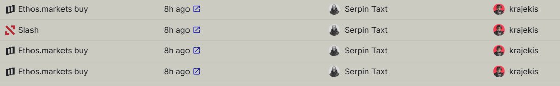CheemoCrypto's tweet image. OK, let’s talk about @ethos_network. 

For the record, I liked the project and thought it was aimed at countering scams, abuse, and market manipulations... BUT! 

When the project’s founder first buys distrust, then drops a slash (and I’m not talking about whether it’s justified…