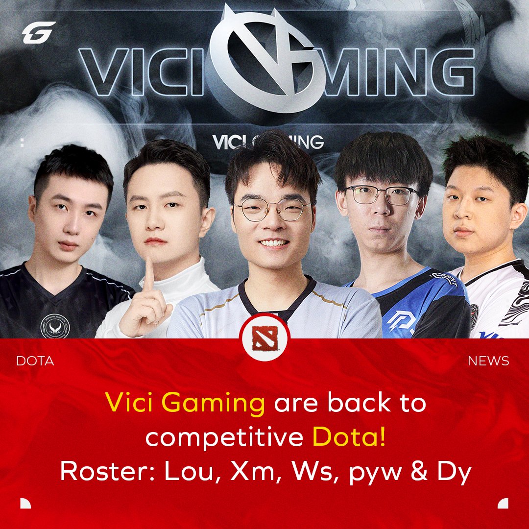 GosuGamers's tweet image. #Dota2 is more alive than ever! 🔥
More competitive teams join the fight and today we say welcome back to #ViciGaming!