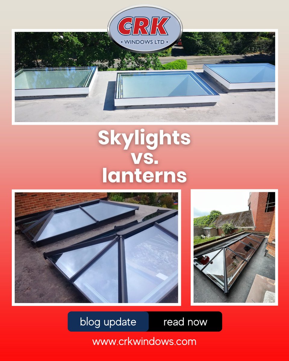 CRKWindows's tweet image. 🏡 Bringing extra light into the home can make any room feel more spacious.

Our blog compares #skylights and roof lanterns, looking at the benefits of each.

Visit crkwindows.com/news-offers/ne… to learn more.

📞 01442 244200
✉️ sales@crkwindows.com
📍 38 Mark Road, HP2 7BW

#Windows