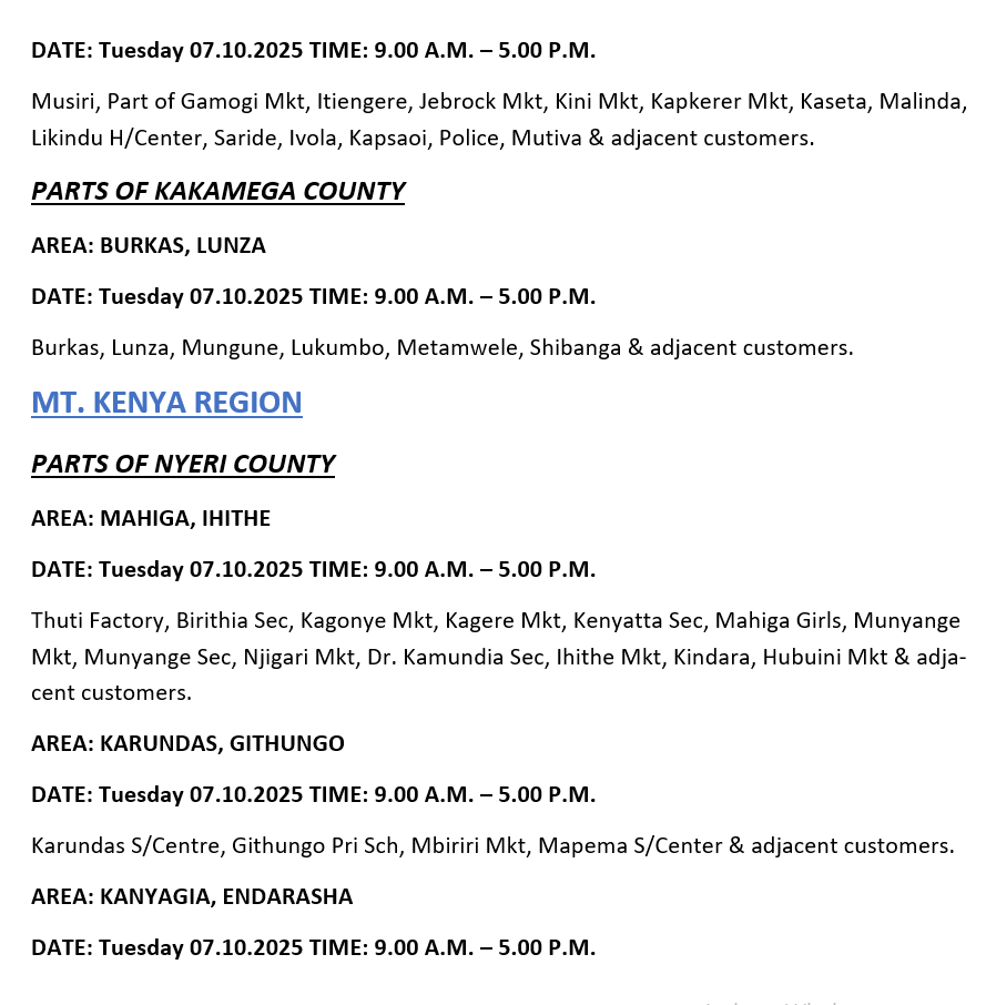 Kenya Power tweet media