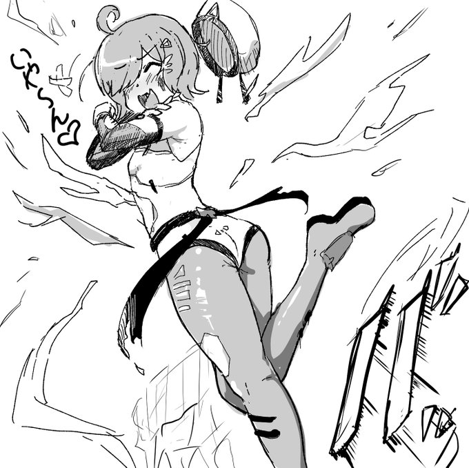 お題箱より「ちょっとえちちに衣装がやぶけてるほうがちゃんお願いします。艦コレの大破みたいな感じがいいとおもいます」との事だったので…破ーーーーーーーーーーーッッ!!!!!よしっ!!! 