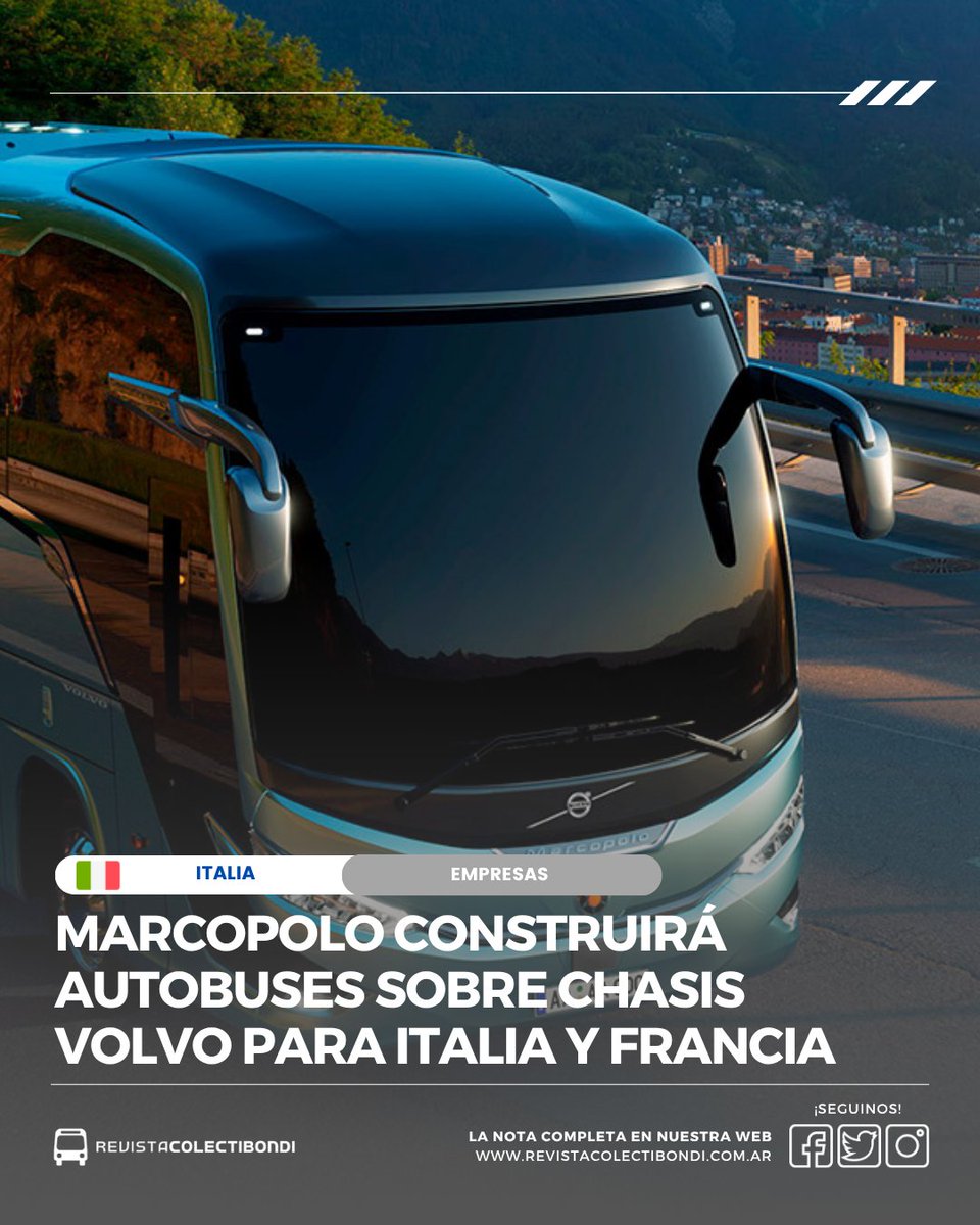 Marcopolo construirá autobuses sobre chasis Volvo para Italia y Francia

revistacolectibondi.com.ar/2025/10/07/mar…