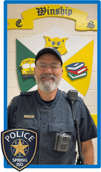 BecomingDrTodd's tweet photo. The Winship Learning Community is proud to welcome our permanent resource officer, Steven Willis, to his new Spring ISD home. #TeamFocused #ContinuouslyGrows @SpringISD @WinshipES https://t.co/qHZKsMKmGP