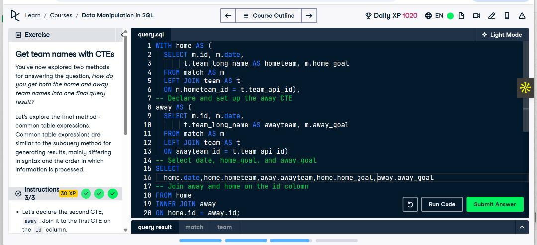 kafilat_yekeen's tweet image. Day 63 of #100DaysOfSQL
Focus: Correlated Queries, Nested Queries &amp;amp; CTEs

Correlated subqueries: depend on outer queries for each row
Nested queries: multiple layers of subqueries for complex logic
CTEs: use WITH to create reusable, readable query blocks

#100DaysOfCode
#DA