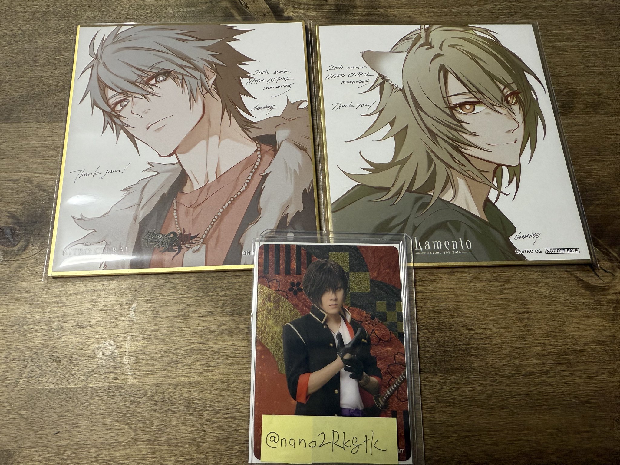 ニトロキラル 展 入場者特典 色紙 スロウダメージ トワ 入場特典