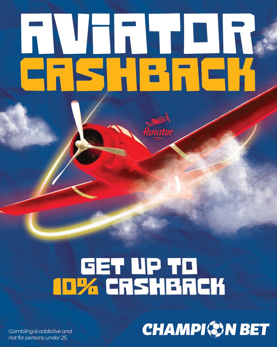 ✈💸 Aviator Cashback is live!

Get up to 10% cashback on your Aviator losses – fly higher and earn more back!
Every flight is a chance to win again.

💬 What was your highest multiplier? 🚀

👉 Join the promo now: championbet.ug/desk/promo/avi…