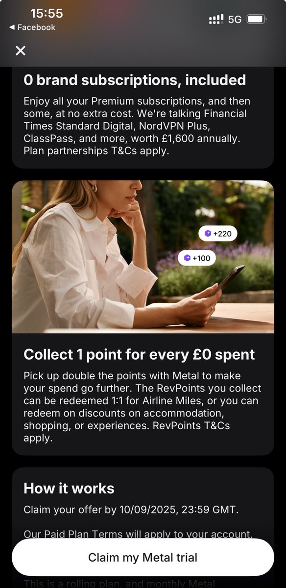 TheDJCull's tweet image. Hey @RevolutApp you’ve just sent me an offer that apparently includes:
0 brand subscriptions
1 point for every £0 spent
and has to be claimed by 10/9/25

I’d suggest having a quiet work with the marketing department and then getting back to me