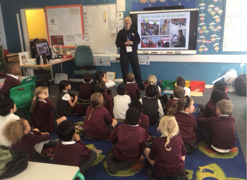WestfieldPri's tweet photo. 🚒🔥 Our Year 2 students had an exciting visit from the fire service today! They learned all about fire safety, met a real fire fighter and had a go at plenty of activities. A big thank you to our local heroes! 👨‍🚒👩‍🚒 #FireSafety #Year2 #CommunityHelpers https://t.co/0BgGA53ivP