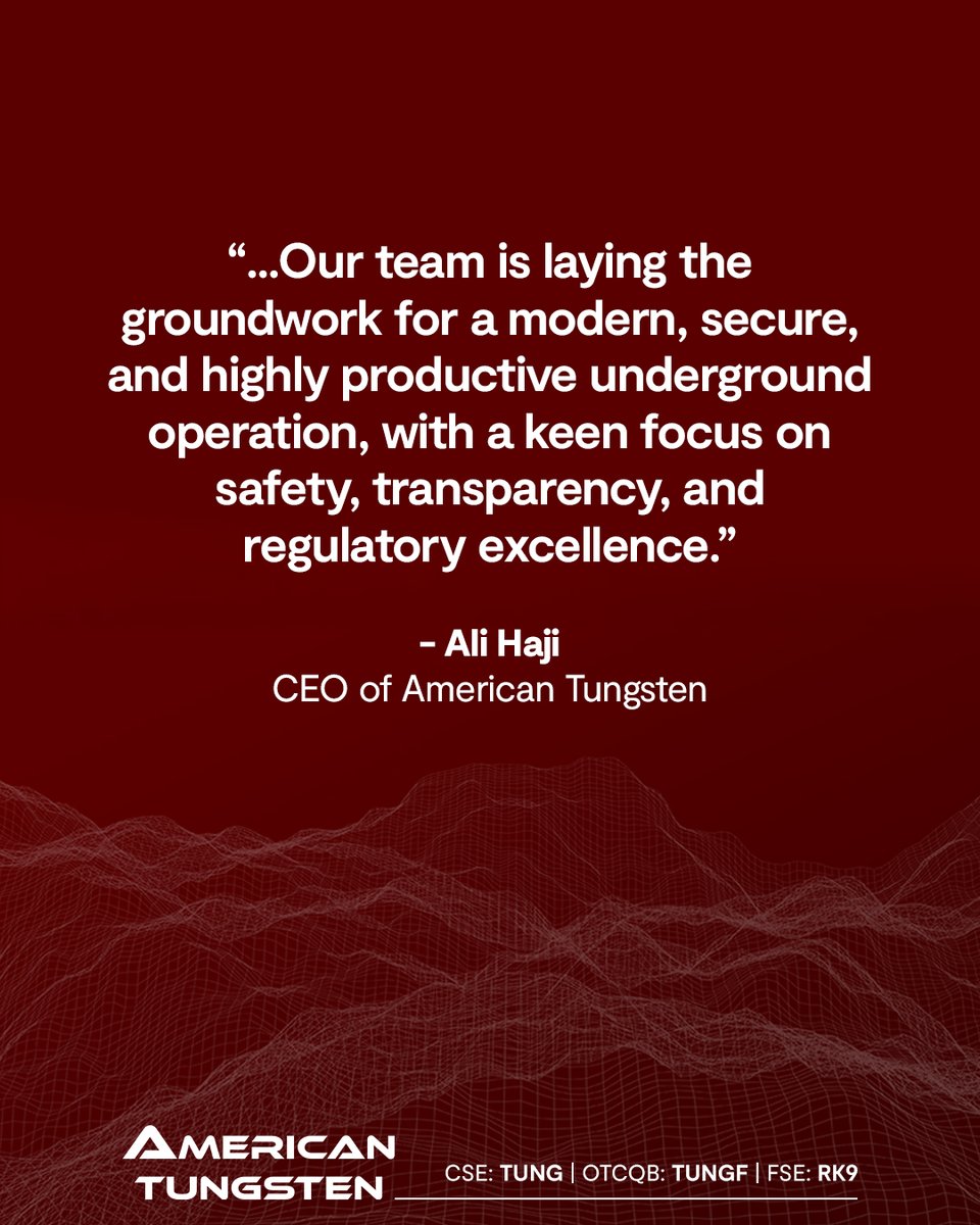 amtungsten's tweet image. $TUNG&apos;s progress at the IMA Mine strengthens the foundation for future drilling, production, and U.S. tungsten supply security.

CEO Ali Haji shares more on the IMA Mine at asmbly.link/Xv2JKO6

🇨🇦 #CSE: $TUNG.C | 🇺🇸 #OTCQB: $TUNGF | 🇩🇪 #FSE: #RK9