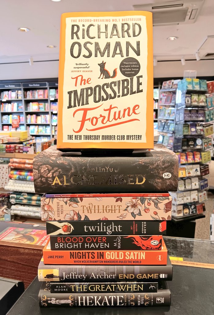 Waterstones Wolverhampton (@waterstoneswton) on Twitter photo Out latest Waterstones #Wolverhampton best-sellers, with Richard Osman and SenLinYu again out in front, a good week for #Twilight fans, and weekend events for Emma Purshouse's Unsung and <a href="/jakeperry1877/">Jake Perry</a>'s Nights in Gold Satin help keep them in the Top 10! Out latest Waterstones #Wolverhampton best-sellers, with Richard Osman and SenLinYu again out in front, a good week for #Twilight fans, and weekend events for Emma Purshouse's Unsung and <a href="/jakeperry1877/">Jake Perry</a>'s Nights in Gold Satin help keep them in the Top 10!