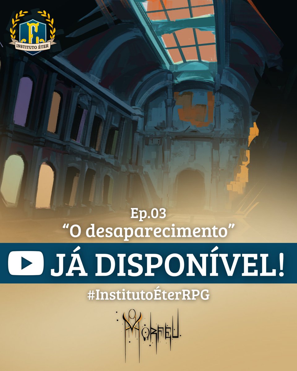 🌿 A terceira sessão de #InstitutoÉterRPG já está disponível no nosso canal!

O que você veria na Galeria das Memórias?

🎨 <a href="/OPROJEKTV/">V #ASRPG</a> e <a href="/AltxArts/">AltxArts</a> 
🔗 Link abaixo