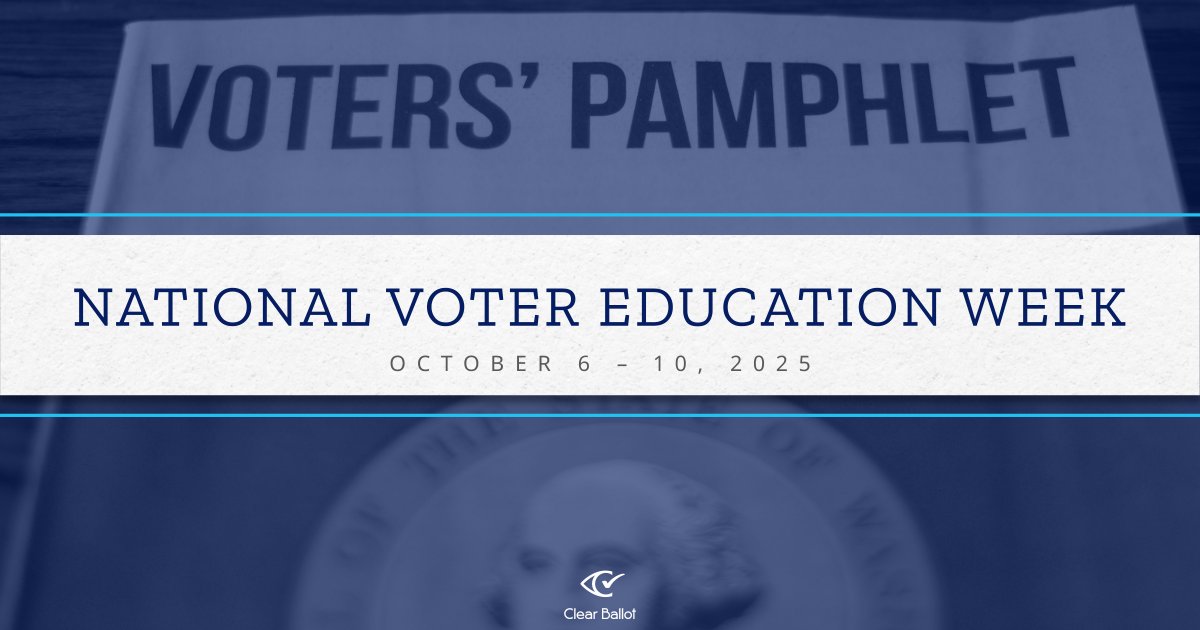It's National Voter Education Week! This important week is dedicated to empowering every voter with the tools and resources needed to confidently cast their ballot. Get ready for Election Day by exploring helpful information here: bit.ly/4nfwSCR.