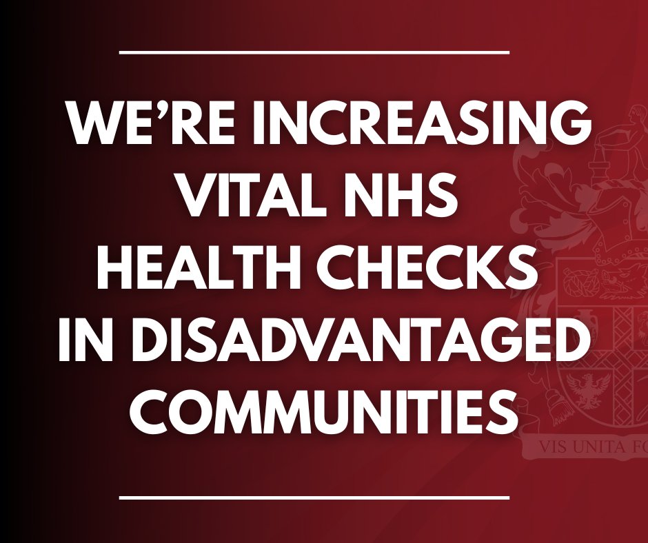 🧑‍⚕️ The NHS Health Check programme offers adults aged 40-74 a check up every 5 years and can detect early signs of strokes, heart disease and diabetes. 

We are targeting more of these health checks to harder to reach communities.

👉 Read more here: orlo.uk/GeRJV