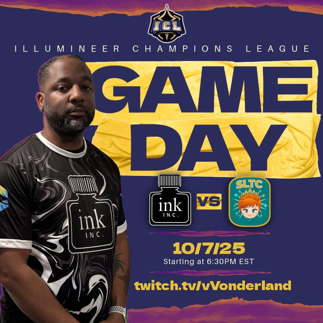 Team Ink Inc. (@teaminkinc) on Twitter photo The <a href="/IllumineerCL/">Illumineer Champions League</a> is back TOMORROW! We're playing against SLTC in the feature match! Tune into vVonderland's Twitch at 6:30 EST to see all the action. The <a href="/IllumineerCL/">Illumineer Champions League</a> is back TOMORROW! We're playing against SLTC in the feature match! Tune into vVonderland's Twitch at 6:30 EST to see all the action.