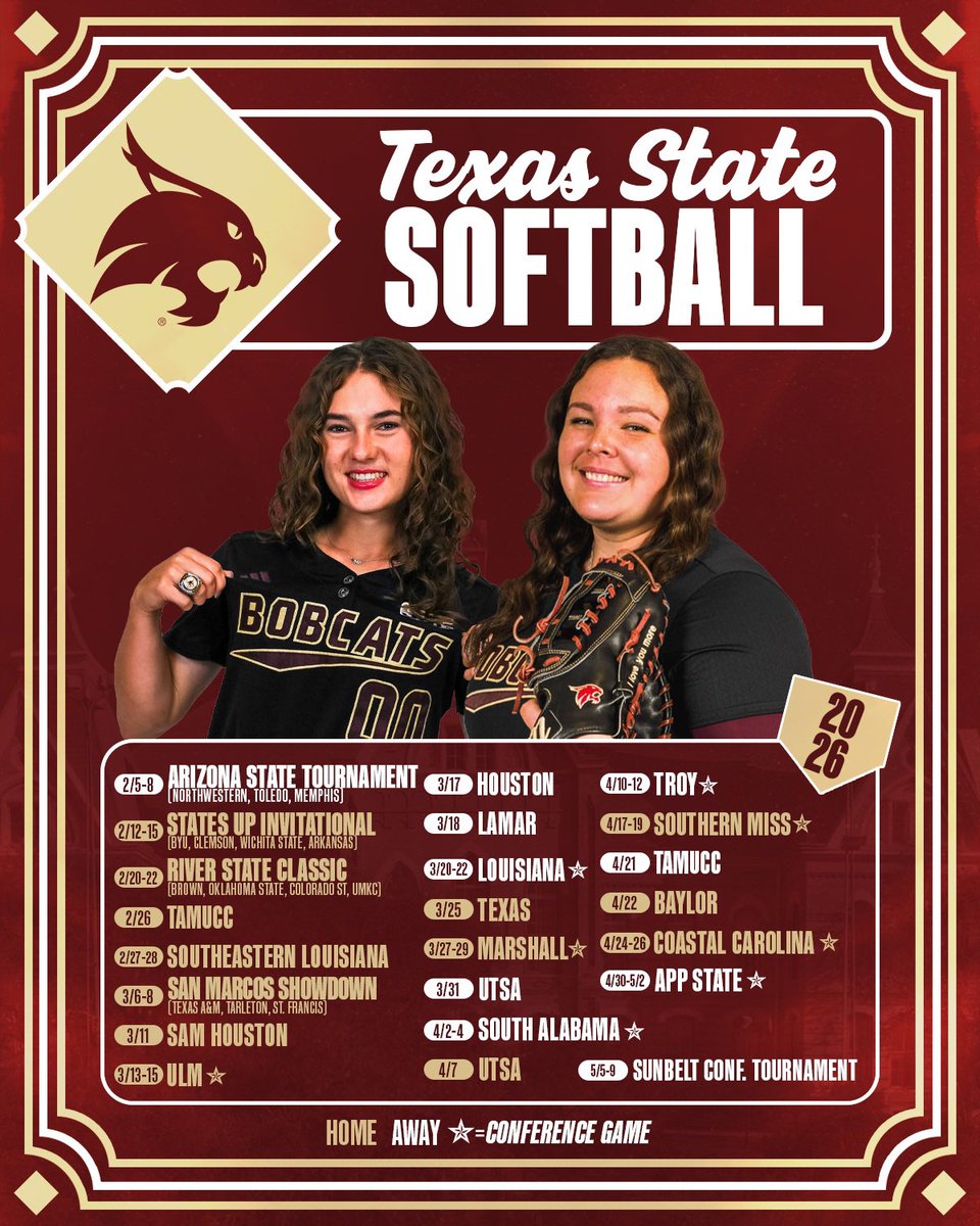 Texas State Softball tweet media