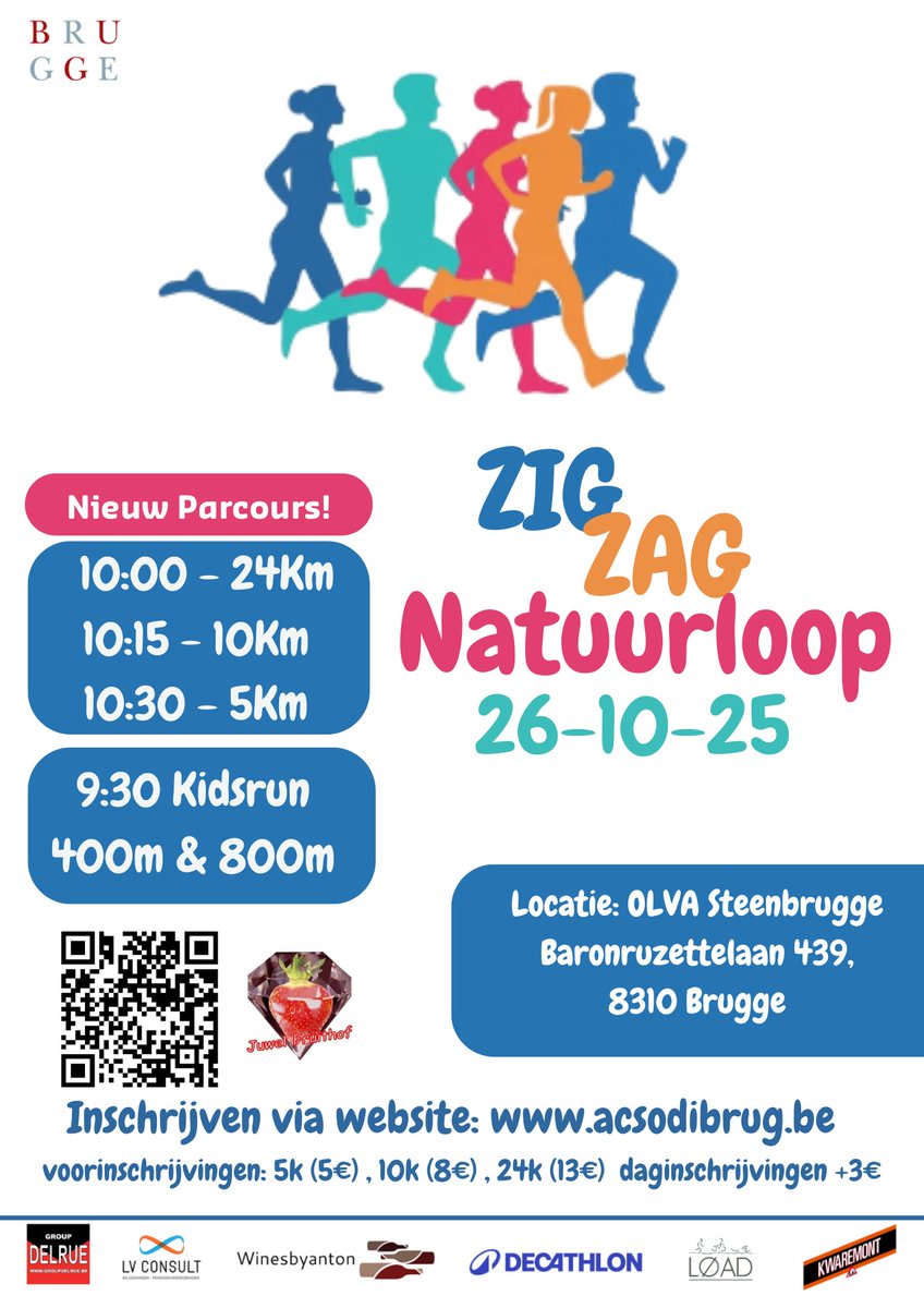 ingrid_m_e's tweet photo. ZIGZAG Natuurloop Steenbrugge (26 oktober 2025).
Keuze uit verschillende afstanden voor jong én oud.
Alle info via: https://t.co/mV5jHSOFm1
Inschrijvingen via: https://t.co/EIrtjvXCmV https://t.co/i5z5Ymg3Op