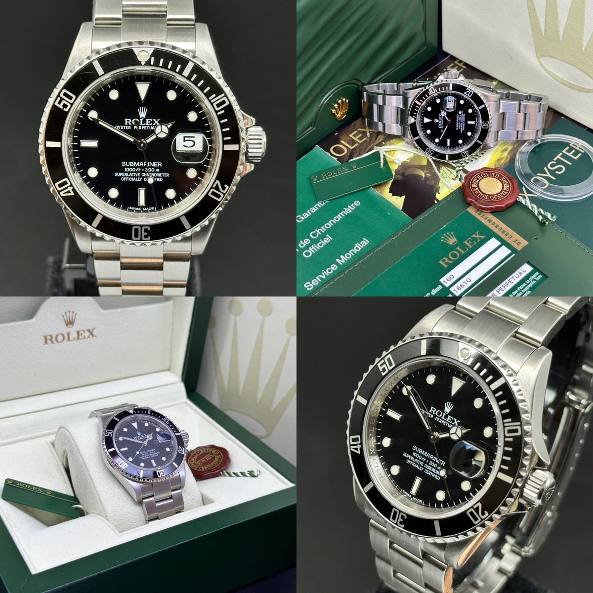TheWatchSpy's tweet photo. This original 2007 (M-serial) Rolex Submariner Date 16610 is in excellent condition, comes with a full set of Rolex boxes, UK Rolex AD card, booklets plus accessories and has passed our in-house due diligence and inspection criteria. A two-year TWS warranty is included in the asking price. Price £8450