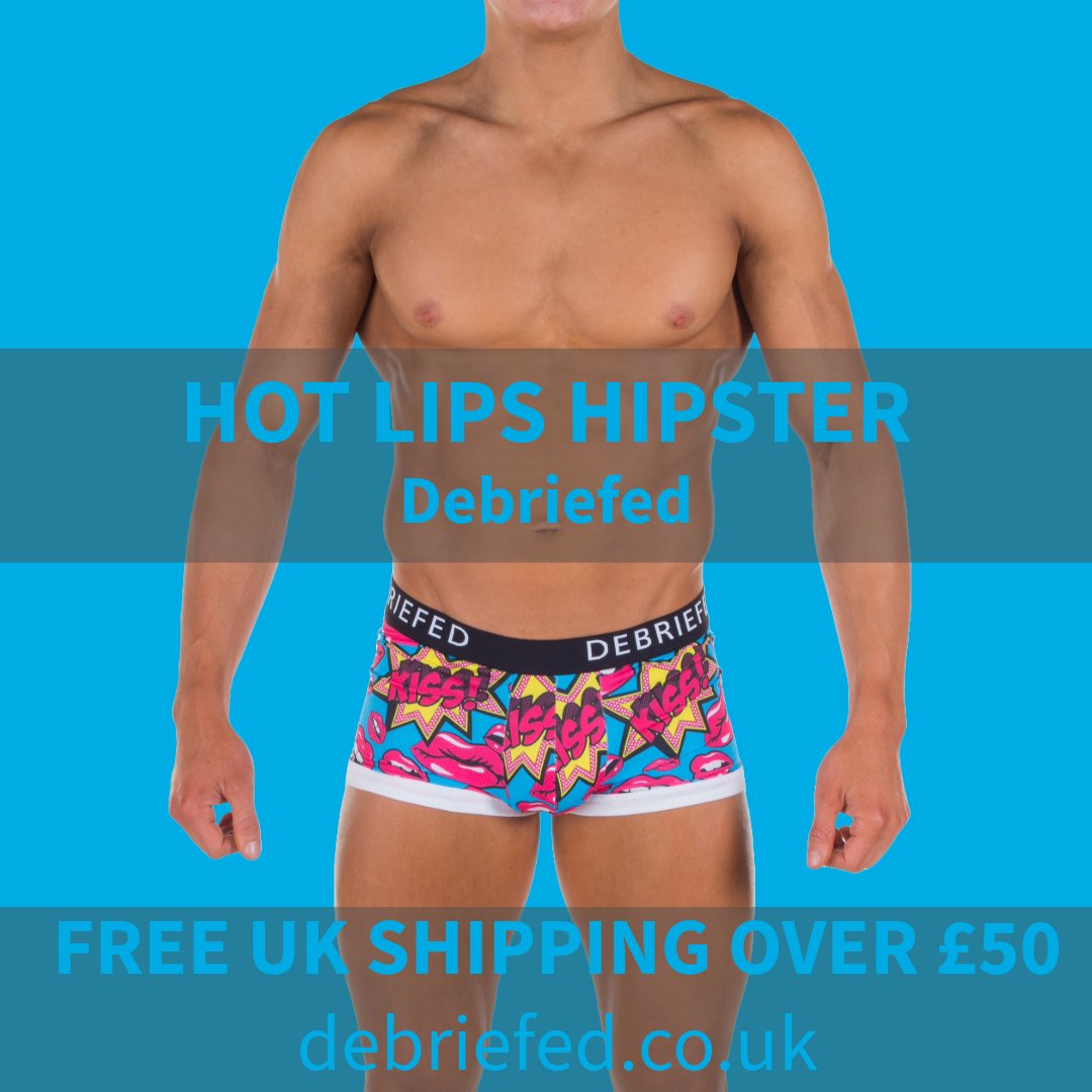 DebriefedUK's tweet photo. Kiss boring underwear goodbye 😘 Say hello to Hot Lips Hipster. #DebriefedUK #Hipster #MensUnderwear #HotLips https://t.co/JJBg4k5ocS